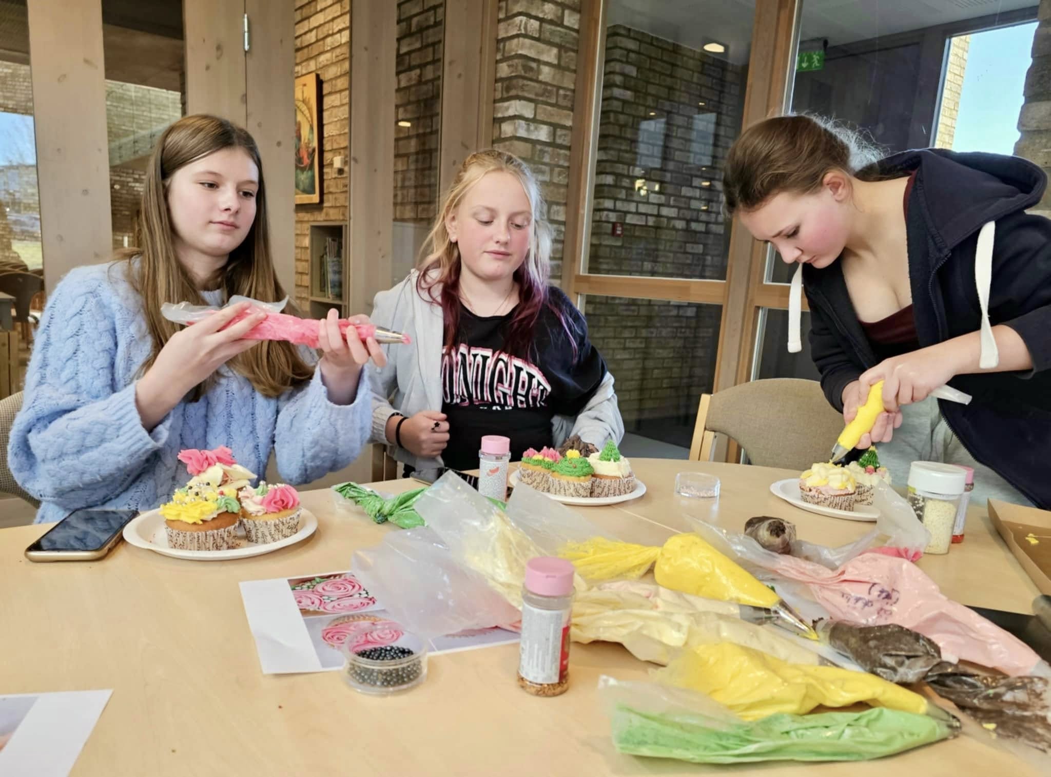Cupcake pynting på forandingshuset
