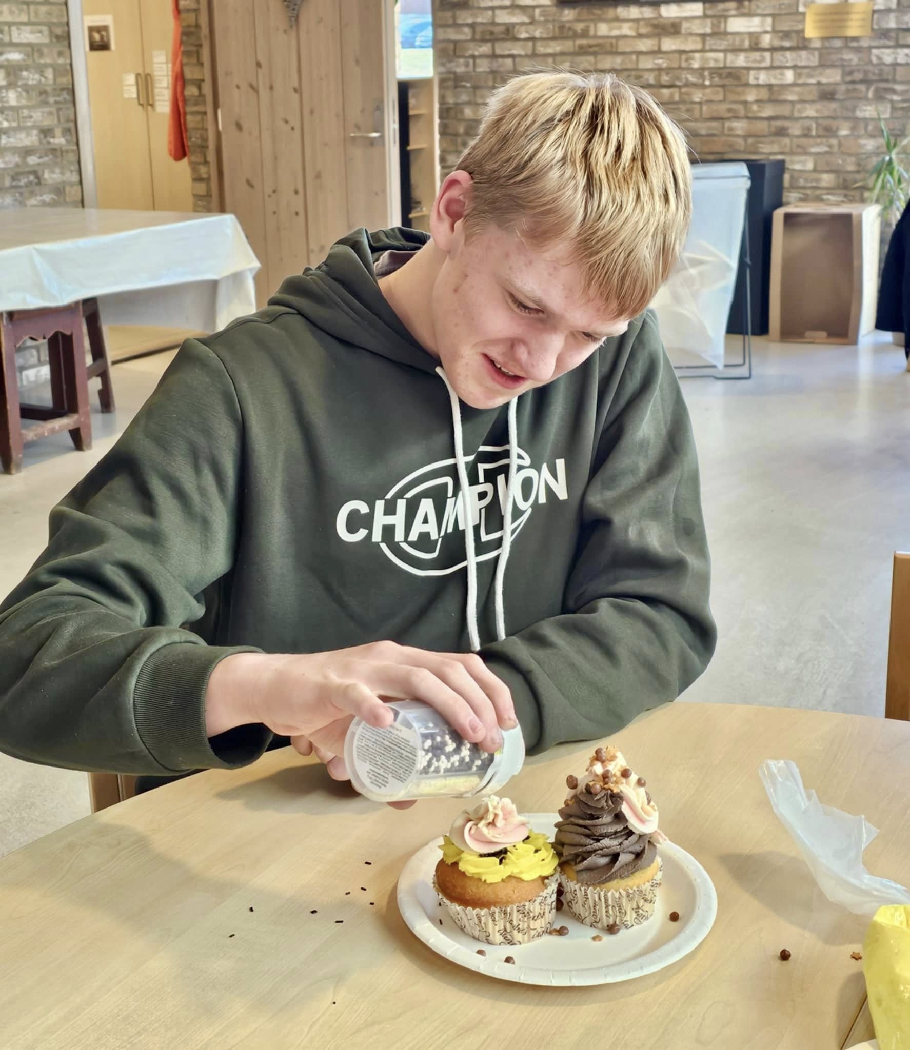 Cupcake pynting på forandingshuset